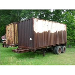 20' CONTAINER W/ T/A TRAILER (BILL OF SALE ON