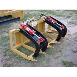 UNUSED 5' HYDRAULIC GRAPPLE FITS BOBCAT TYPE
