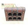 Image 3 : 41'' Wrought Iron 6 Bottle Wall Mount Wine Rack , Wooden 