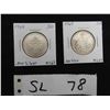 Image 1 : 1963 MS63 & 1965 MS64 Canada Half Dollars .800 Silver