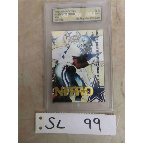 1996 Collectors Edge Emmitt Smith Dallas Cowboys Graded Mint 9