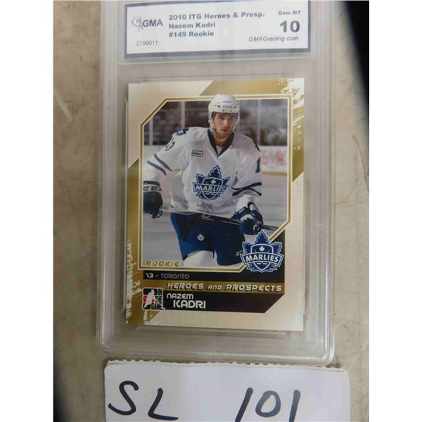 2010 ITG Nazem Kadri Rookie Heroes & Prospects Grade Gem 10