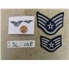 Image 1 : WW2 US Airforce Pins, 2 Airforce Rank Chevrons, WW2 Era 