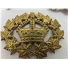 Image 4 : LG Scottish Glengarry Thistle Army Military Cap Badge , King Crown WW2 