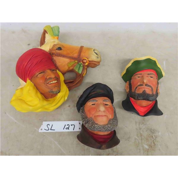 Bossons England Lot : Boatman Captain 1984, Captain Morgan 1983, 