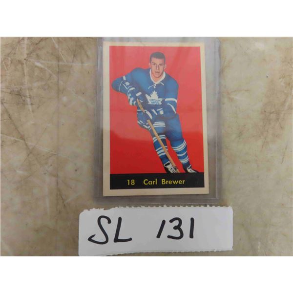 1961/62 Parkhurst #18 Carl Brewer Leafs -Pristine Condition