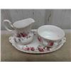 Image 3 : 12 Pieces Royal Albert Lavender Rose England Cream, Sugar, Tray, Tea