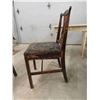 Image 11 : Antique Table with Drawers , 2 Embroidered Wooden Chairs