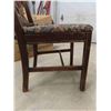 Image 13 : Antique Table with Drawers , 2 Embroidered Wooden Chairs