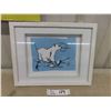 Image 1 : Snowy Polar Bear 8'' x 10'' Framed Limited Edition Art Print Signed By Published 