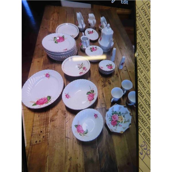 47 Pieces English China Set -Some Missing