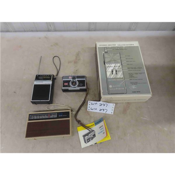 Transistor Radios, Channel Master, Camera, Plus