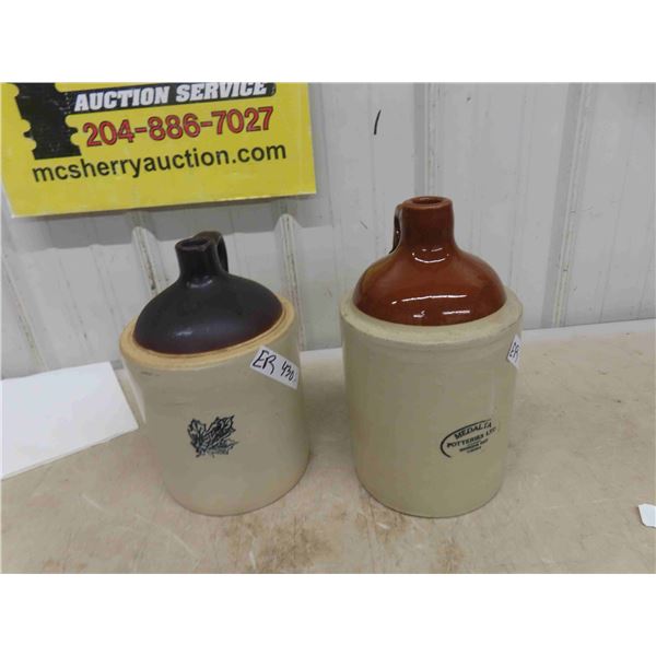 2 Crockery Jugs ; Medalta & Western Stoneware