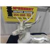 Image 2 : Large White Frosted Silver Reindeer 16" Tall