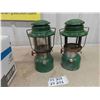 Image 2 : 2 Coleman Model 335 Lanterns ; (1) No Glass + (1) Cracked Glass