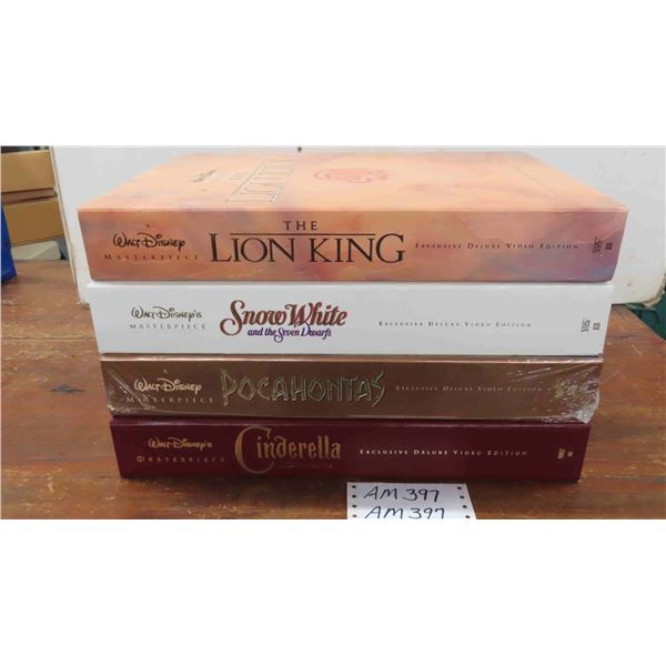 Walt Disney Exclusive Deluxe Video Edition ; Lion King, Snow White, Cinderella &