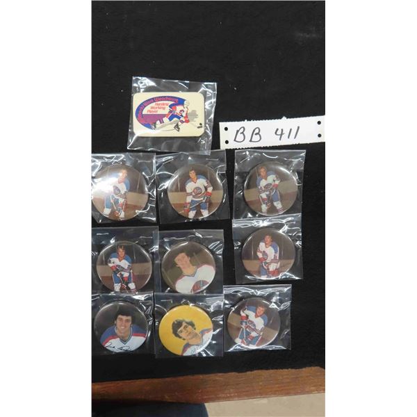 (10) WHA WPG Jets Pin Back Buttons