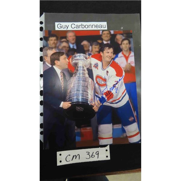 Guy Charbonneau Montreal Canadians Signed Photo