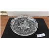 Image 1 : Stunning Large 13.75" Wide Vintage Heavy Cut Crystal 3 Footed Centerpiece Bowl