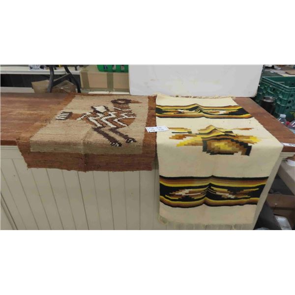 2 Horse Saddle Blankets ; 24" x 35" & 21" x 45" 