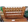 Image 2 : Wooden Wine Rack 8" x 17" x 29" & Cordless Wine Opener