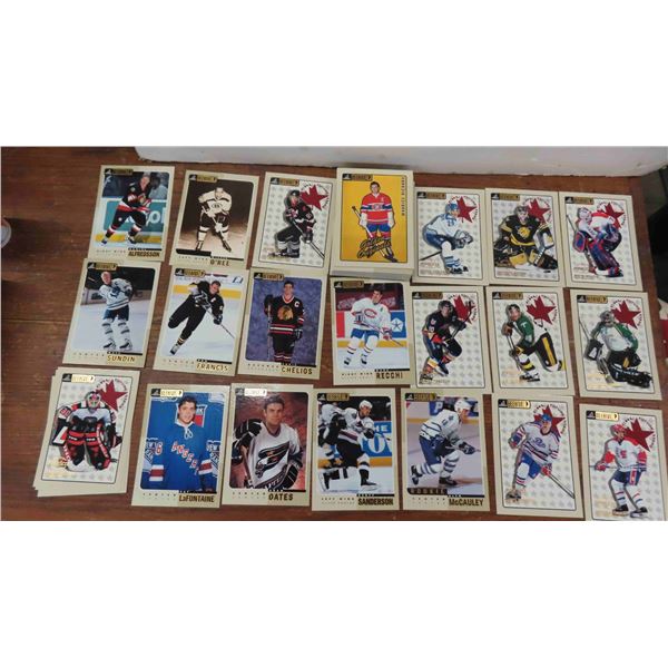 1 Set of 1-75 1997/98 Pinnacle Bee-Hive 5"x 7" Cards