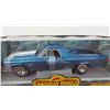 Image 2 : Ertl 1970 Chevy El Camino SS 454 Blue 1:!8 Scale