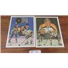 Image 1 : Numbered Prints 11" x 14"; Mario Lemieux #504 of 5000, Bobby Orr #727 of 5000