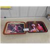 Image 1 : 2 ET Phone Home TV Trays - Metal, 1982 12.5" x 17.5"