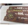 Image 2 : Religious Slogan on Wooden Display 23" x 48"