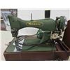 Image 2 : Vintage Electric Nordic Sewing Machine with Case, Manual + Notions