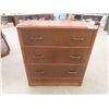 Image 1 : Dresser, 3 Drawer - Walnut 18" x 34"x 36"