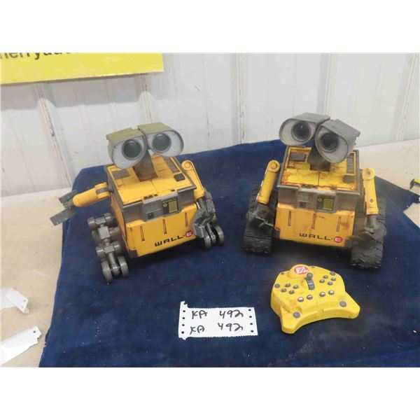 2 Wall-E Remote Control Toys - 1 with remote