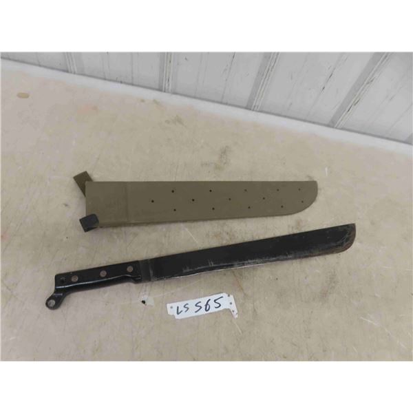 Vietnam Era - 1968 US Military Machete 18  Blade with Scabbard