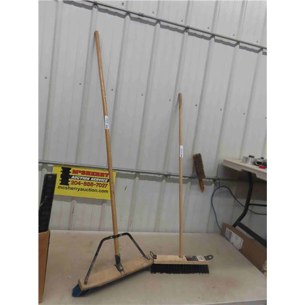 2 Shop Brooms - 1 is new