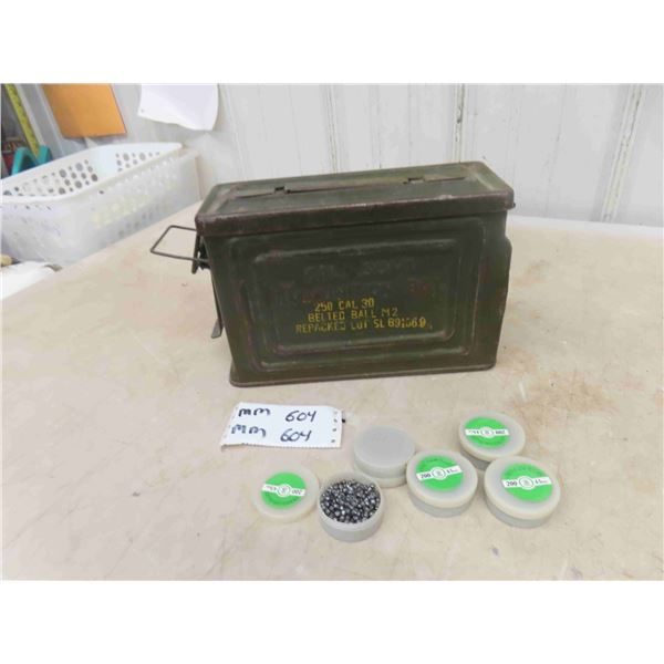 Military Ammo Box with 1000 Pellets