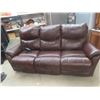 Image 1 : Leather Power Recliner 86" Wide