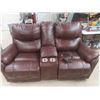 Image 1 : Leather Power Theater Recliner 76" Wide