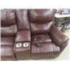 Image 3 : Leather Power Theater Recliner 76" Wide