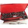 Image 5 : Proto 3/4" Socket Set, Ratchet, 3 Extensions, Extra Sockets, 31 pcs total & Metal 