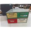 Image 4 : Stack of 3  Index Cabinet - 6 Drawer 16" x 17" x 18" & Stack of 2 Index Cabinets -