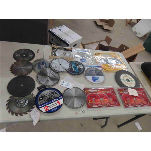 New Circular Saw Blades  + a Few Used ; 4.5" + 7.25"