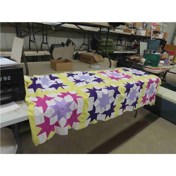 Star Patch Quilt - approx. 84" x 84"