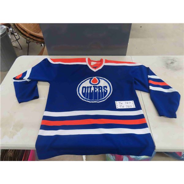 Vintage Edmonton Oilers Jersey - sz Lg