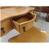 Image 10 : Birds Eye Maple Vanity Dresser with a Cool Swayback Style Stool 22" x 38" x 56"