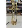 Image 1 : Brass Look Fireplace Tool Set