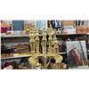 Image 2 : Brass Look Fireplace Tool Set