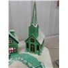Image 2 : Christmas Village; House, Church - Light Up - Works ( 1 burnt out light  