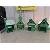 Image 8 : Christmas Village; House, Church - Light Up - Works ( 1 burnt out light  