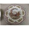 Image 2 : 16pcs England Turkey + Grouse ; 12 Dinner Plates, 4 Large Bowls + Crate